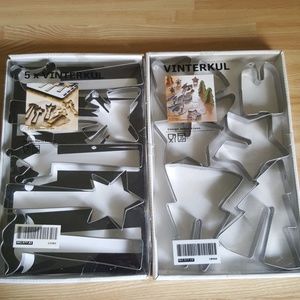 IKEA COOKIE CUTTERS 2 BOXES Fairy WANDS & 3D XMAS